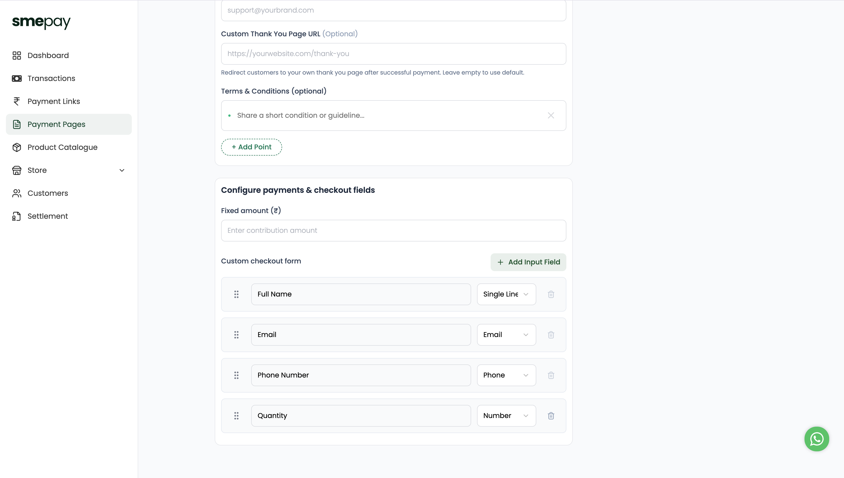 Custom Checkout Form Builder