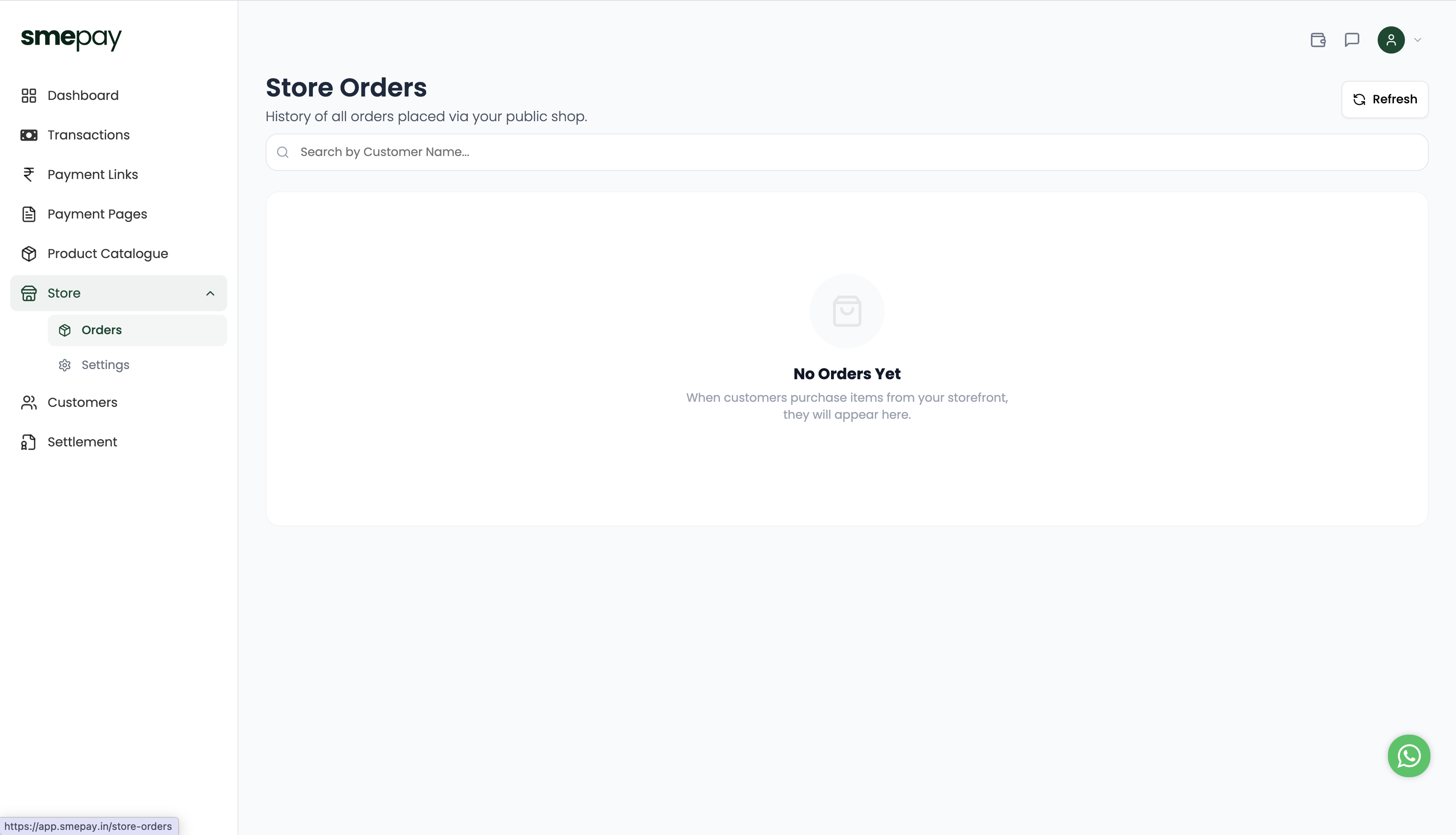 Store Orders Dashboard